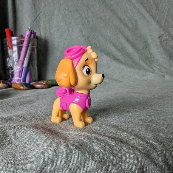 Paw Patrol Skye Action Pack Figure Toy pink tan pup dog Nickelodeon Viacom 2.5in - Picture 2 of 9
